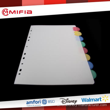 11-lohle-Kunststoff-Tab-Teiler für Ringbinder